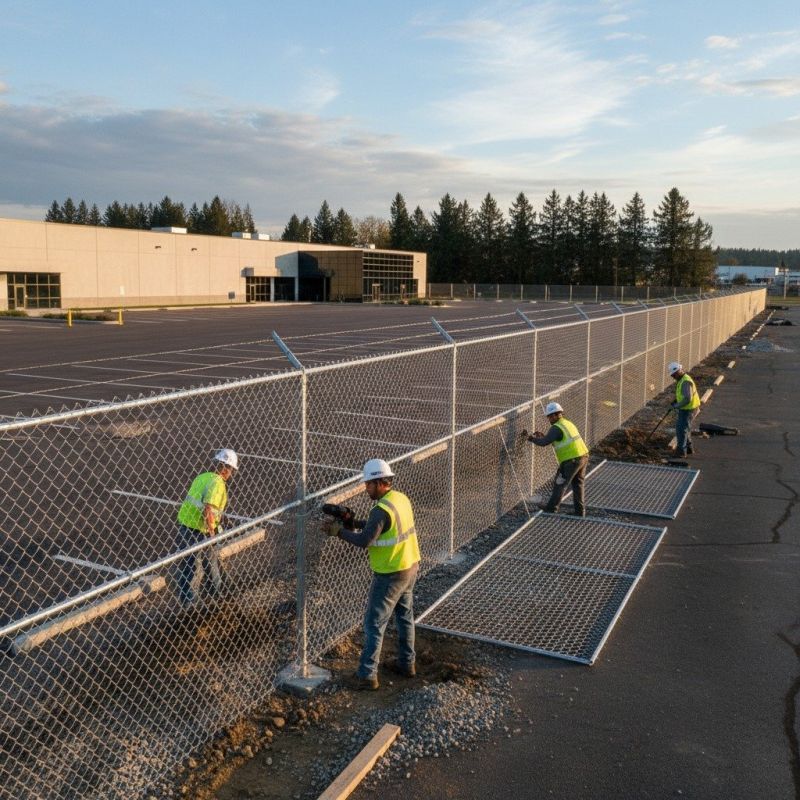 Woven Wire Fence Installation
